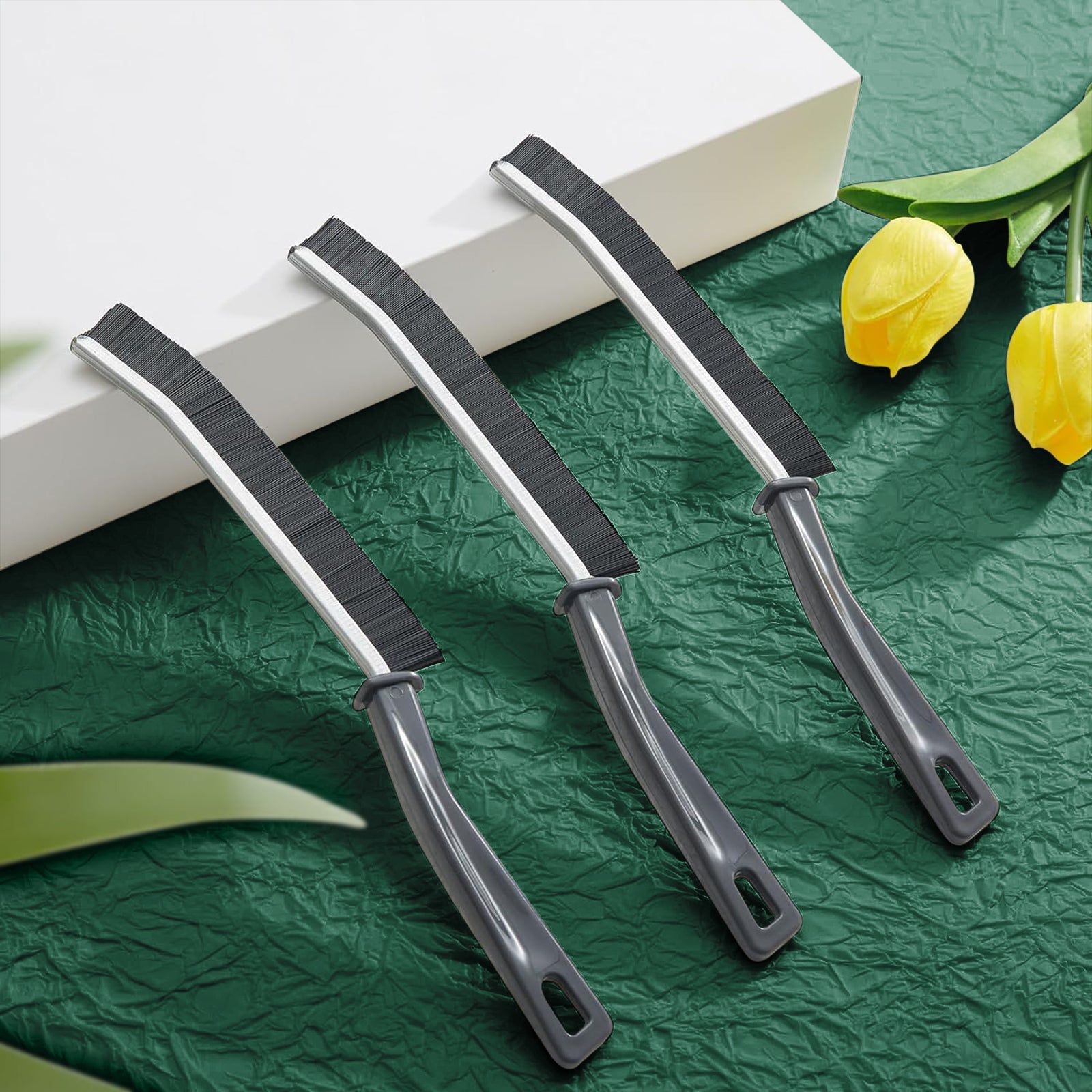 Crevice Cleaning Brush -3 Pcs Hard Bristle Brush